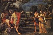 Giacinto Gimignani Rebecca at the Well oil painting